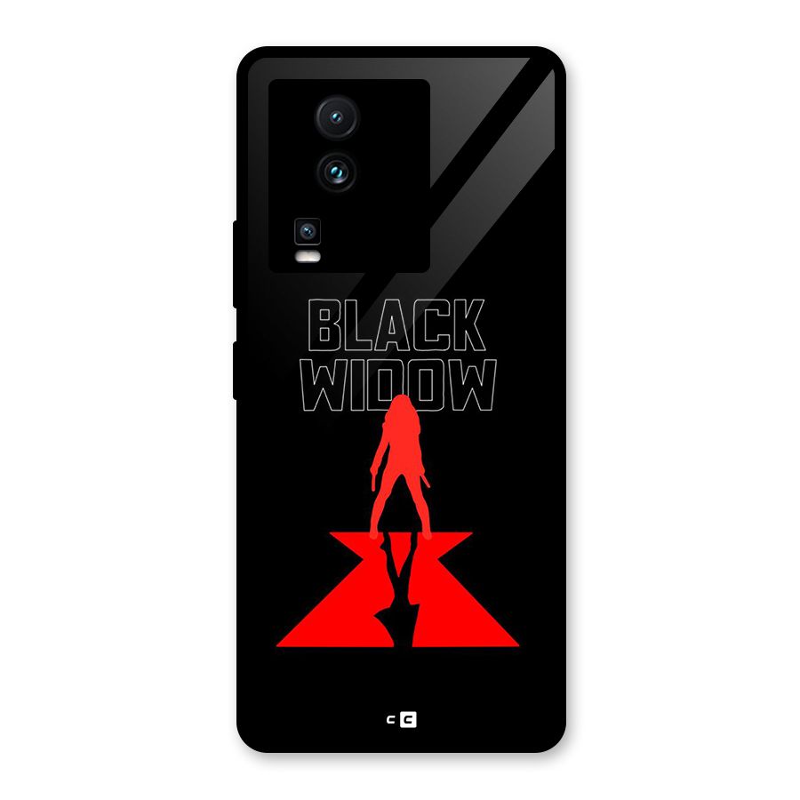 Black Widow Glass Back Case for Vivo iQOO Neo 7