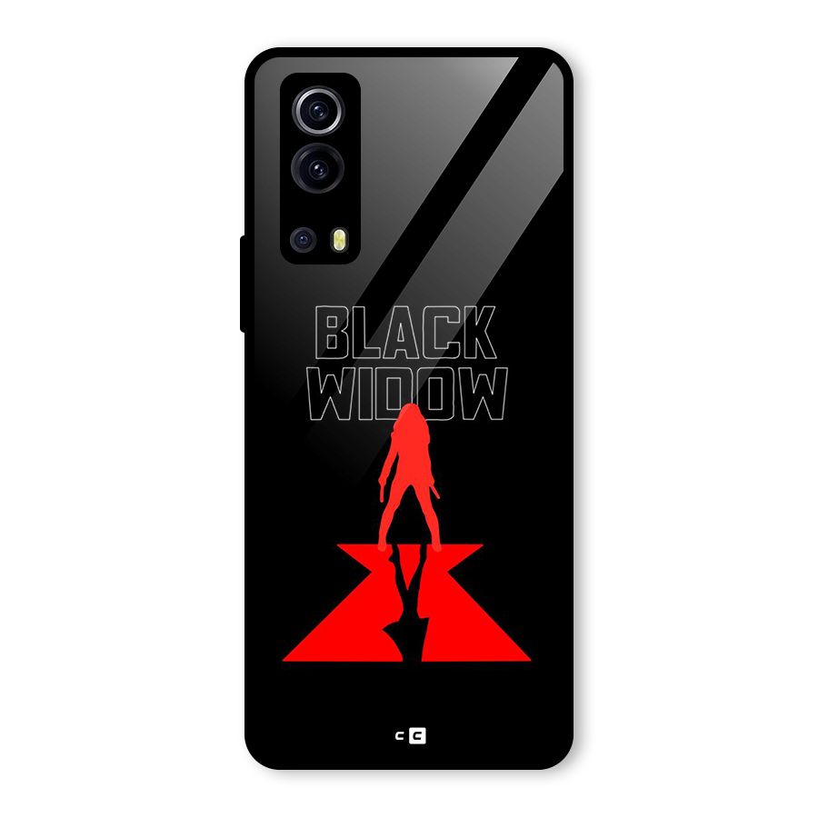 Black Widow Glass Back Case for Vivo iQOO Z3