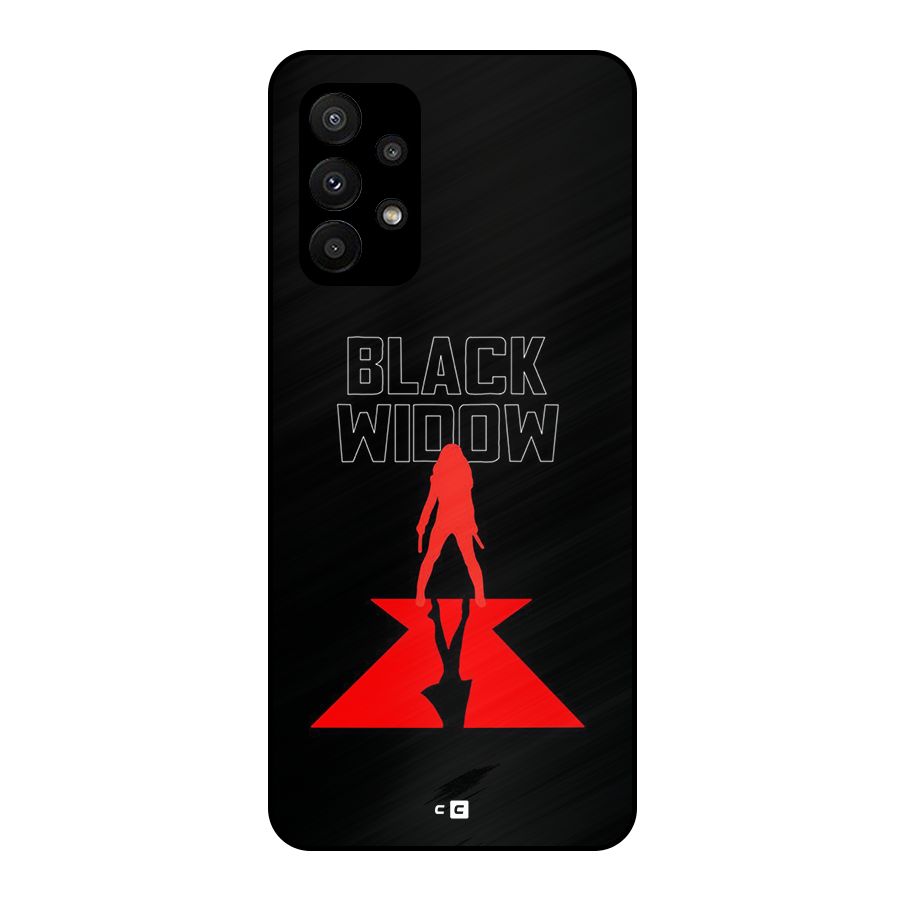 Black Widow Metal Back Case for Galaxy A23
