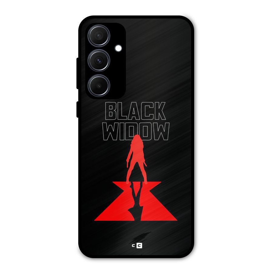 Black Widow Metal Back Case for Galaxy A35
