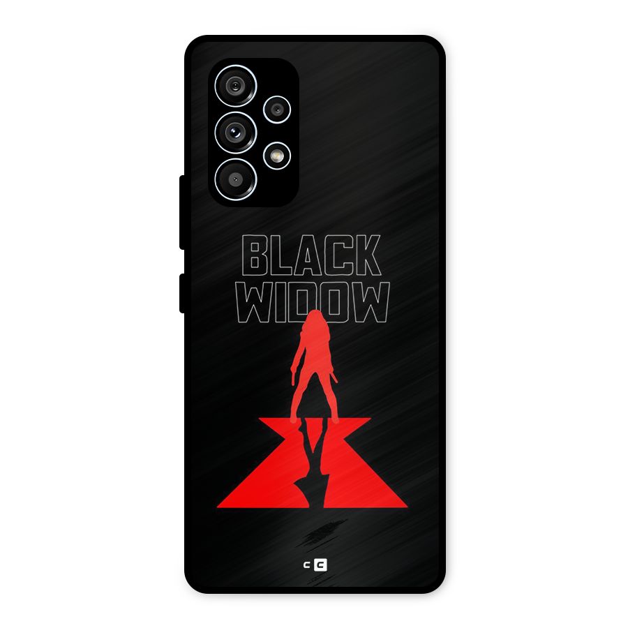 Black Widow Metal Back Case for Galaxy A53 5G