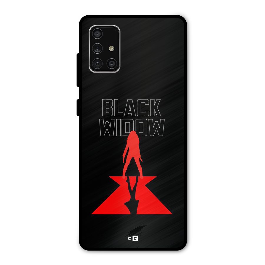 Black Widow Metal Back Case for Galaxy A71