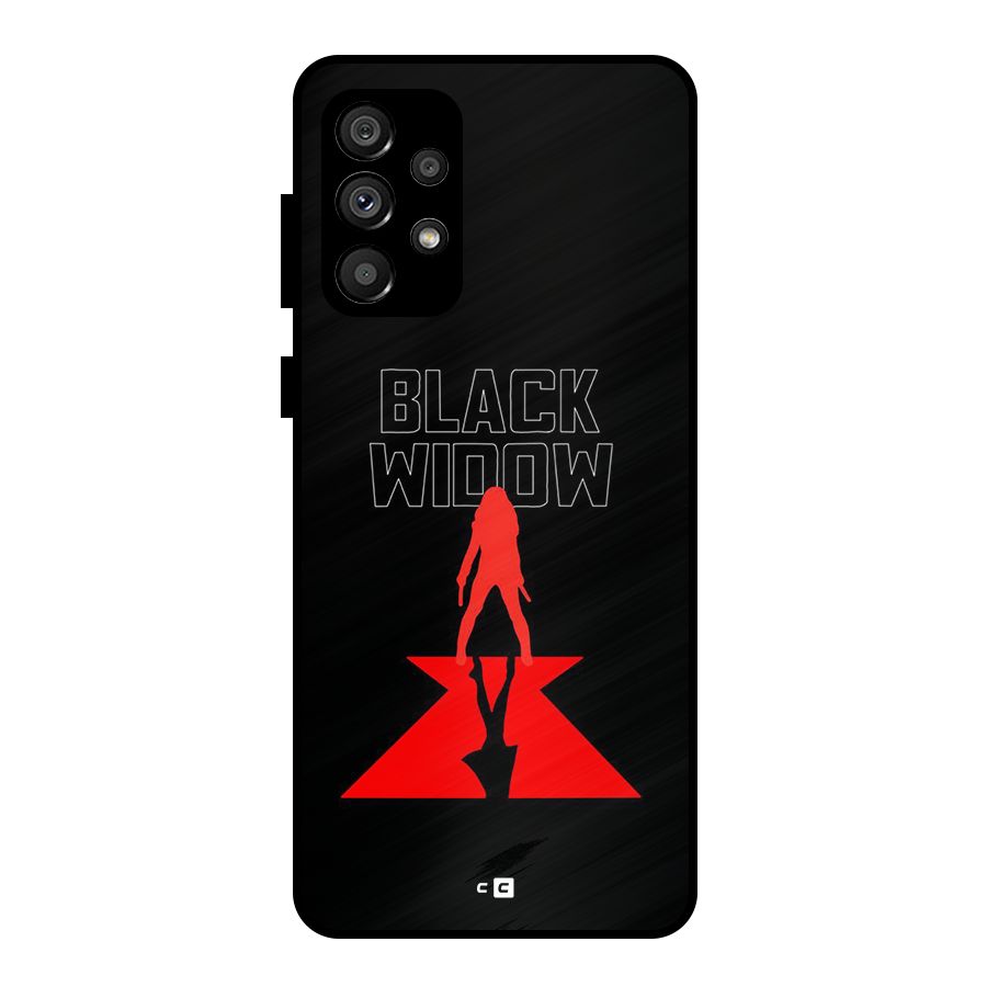 Black Widow Metal Back Case for Galaxy A73 5G