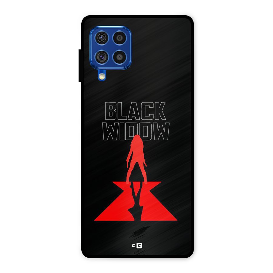 Black Widow Metal Back Case for Galaxy F62