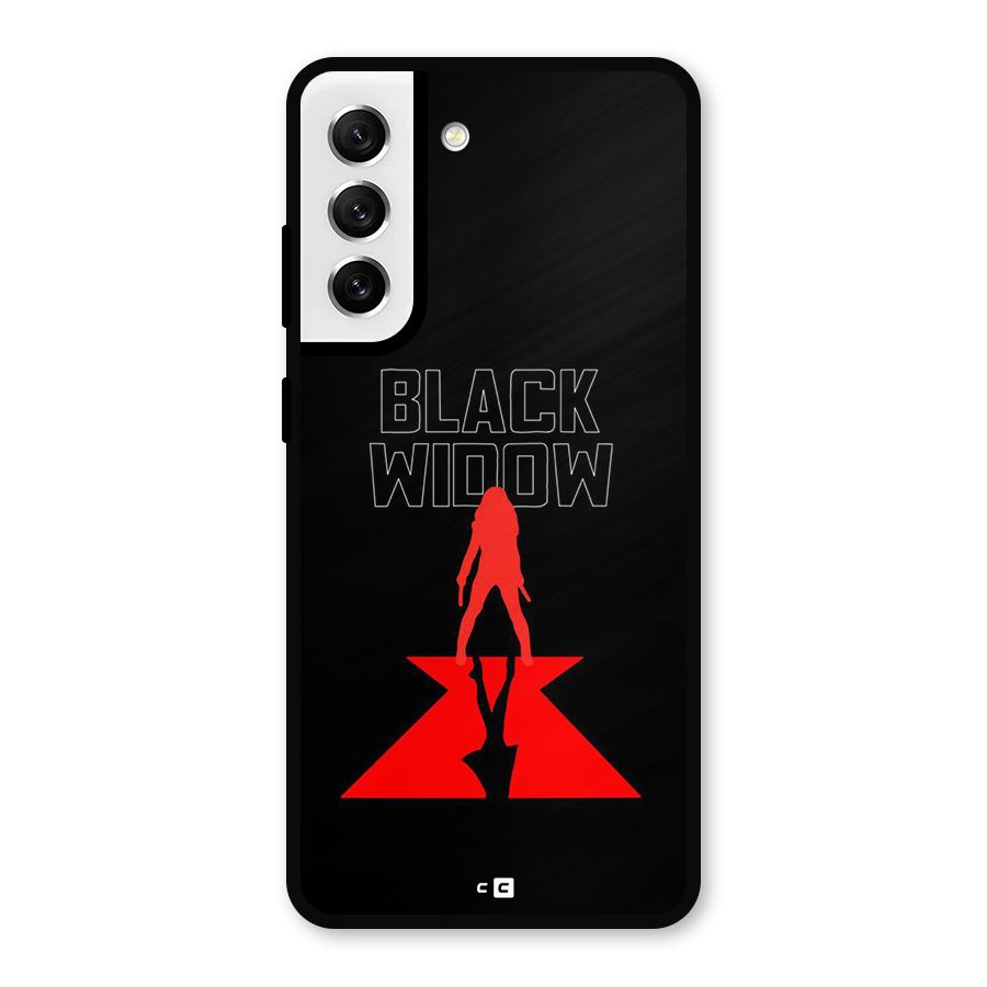 Black Widow Metal Back Case for Galaxy S21 FE 5G