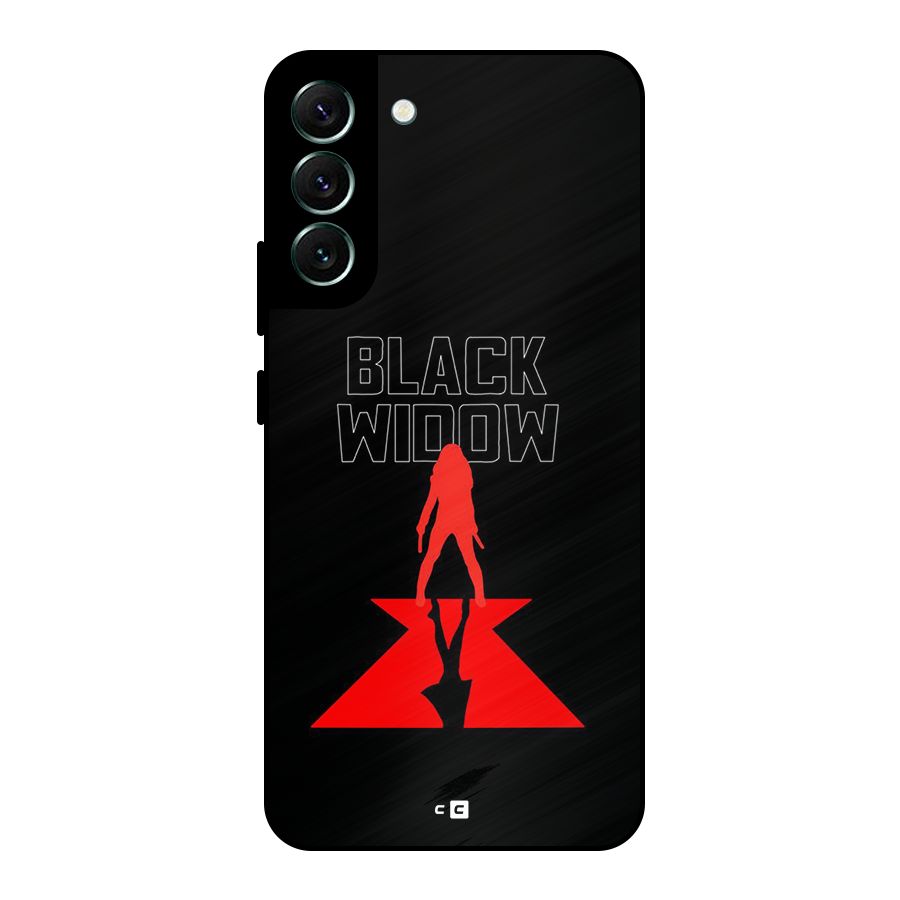 Black Widow Metal Back Case for Galaxy S22 Plus 5G