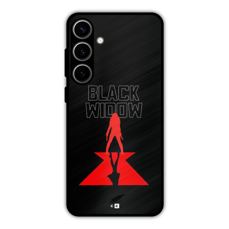 Black Widow Metal Back Case for Galaxy S24 Plus