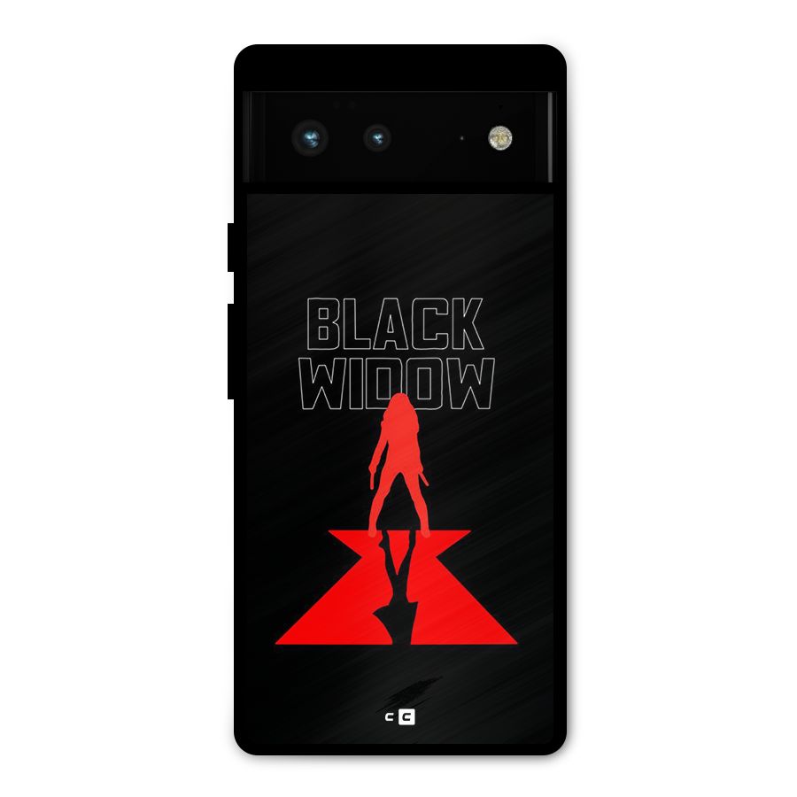 Black Widow Metal Back Case for Google Pixel 6