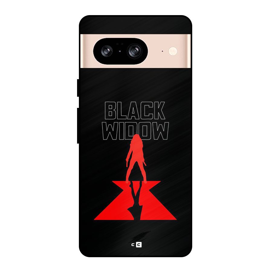 Black Widow Metal Back Case for Google Pixel 8