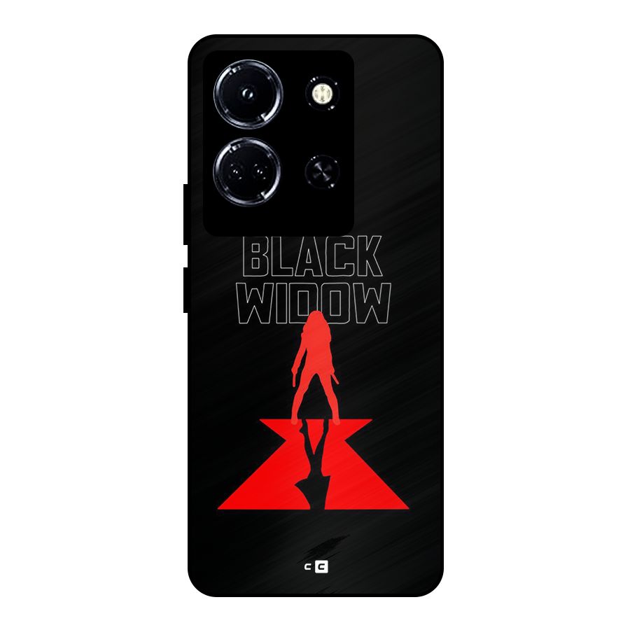 Black Widow Metal Back Case for Infinix Note 30 5G
