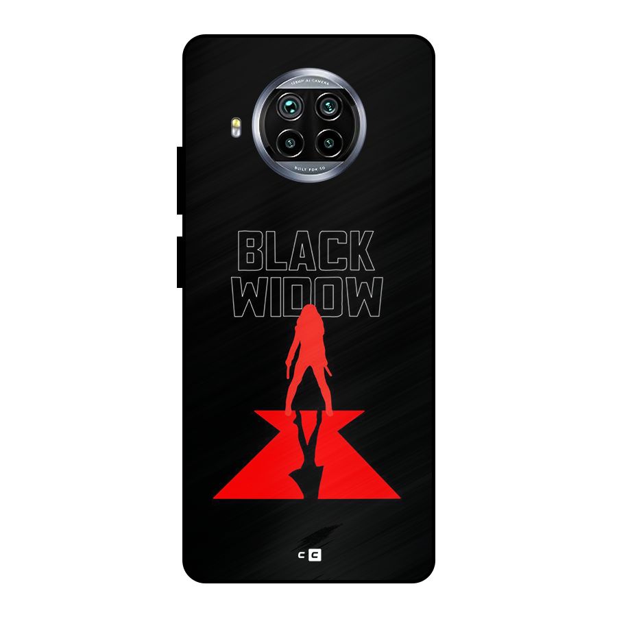 Black Widow Metal Back Case for Mi 10i