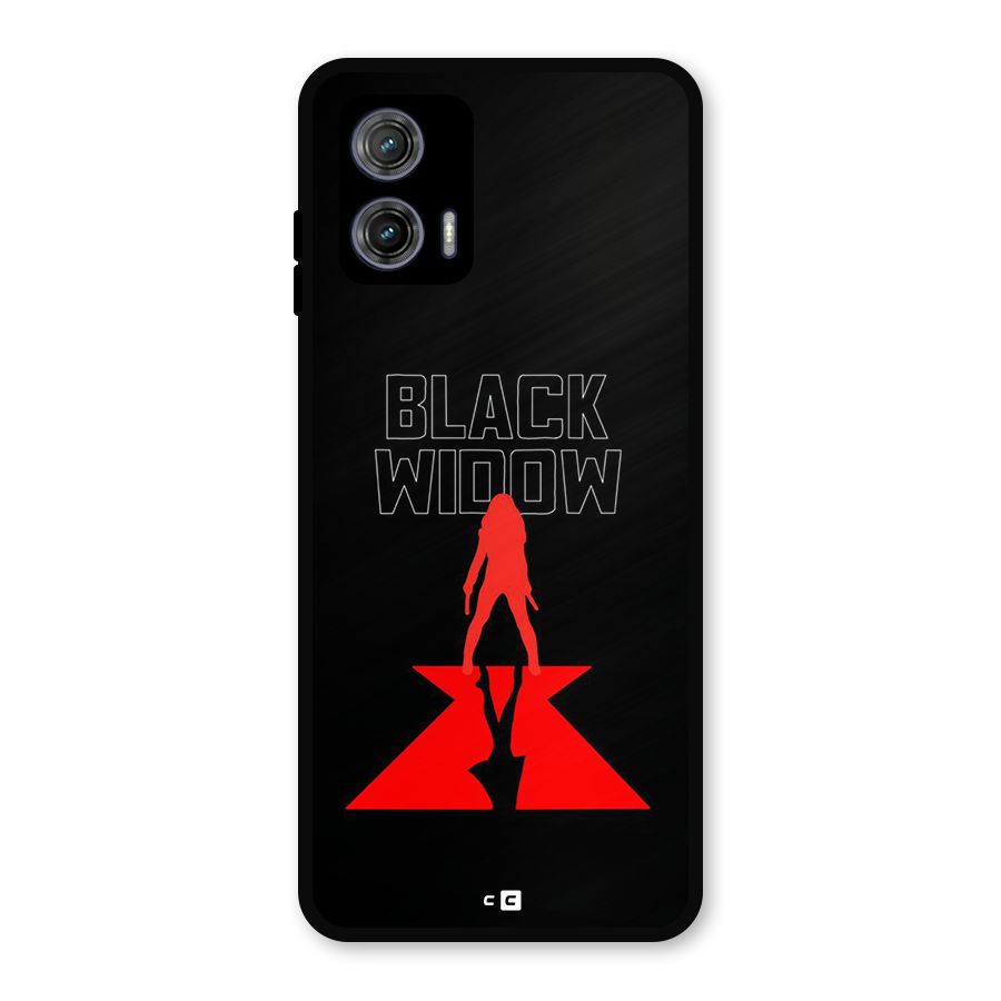 Black Widow Metal Back Case for Moto G73