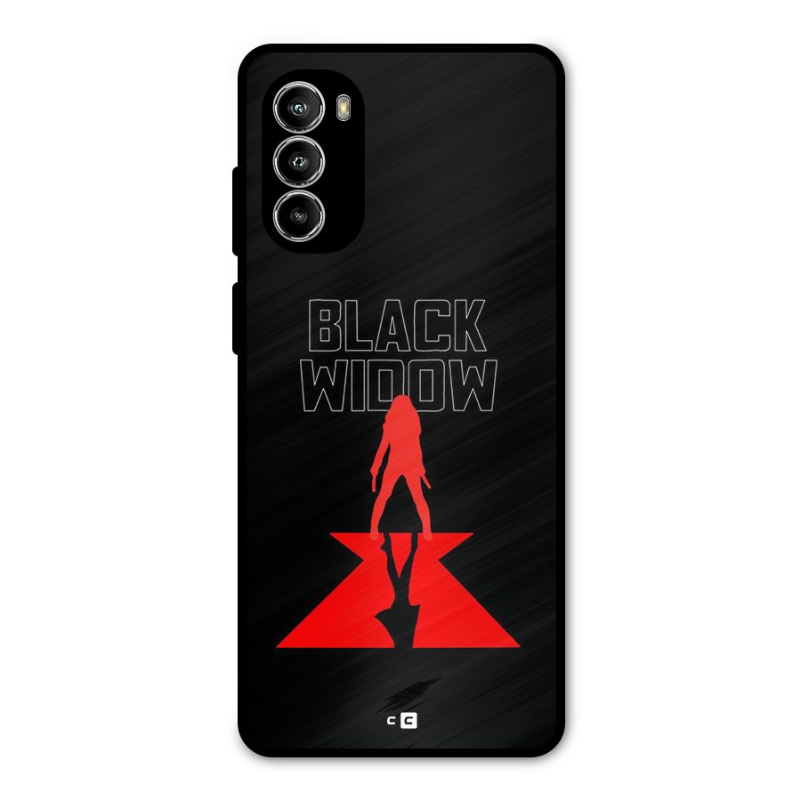 Black Widow Metal Back Case for Moto G82