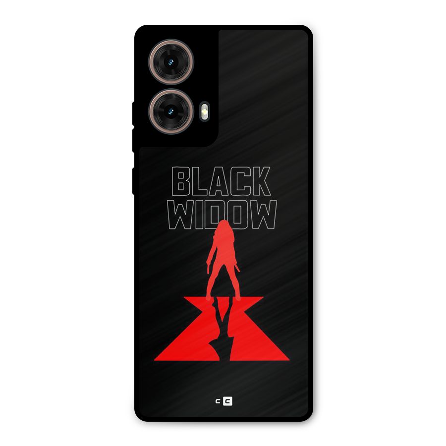Black Widow Metal Back Case for Moto G85