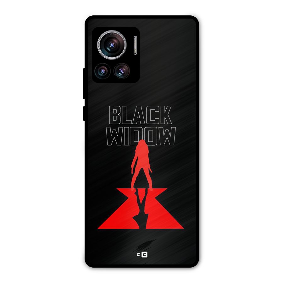 Black Widow Metal Back Case for Motorola Edge 30 Ultra