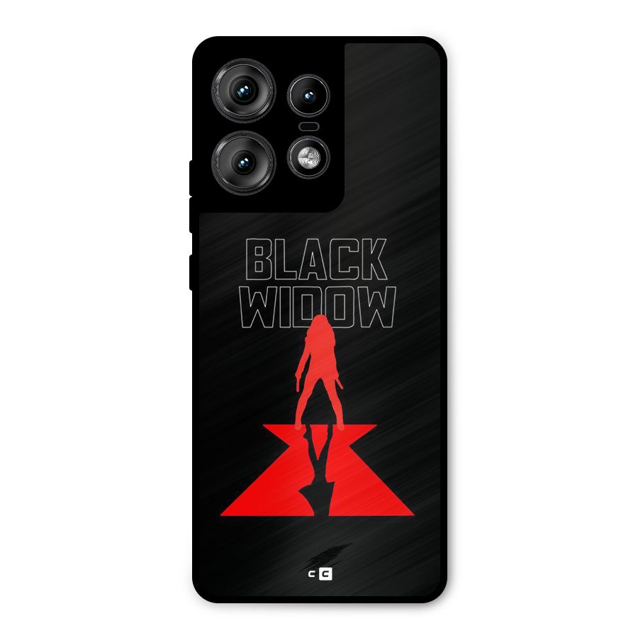 Black Widow Metal Back Case for Motorola Edge 50 Pro