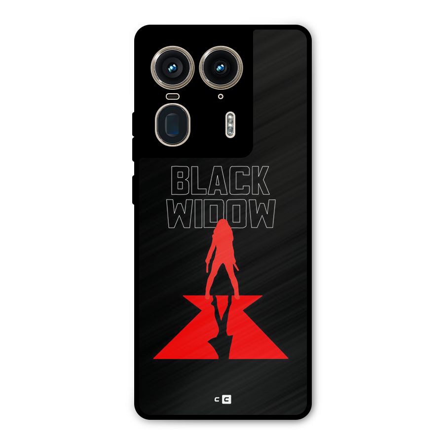Black Widow Metal Back Case for Motorola Edge 50 Ultra