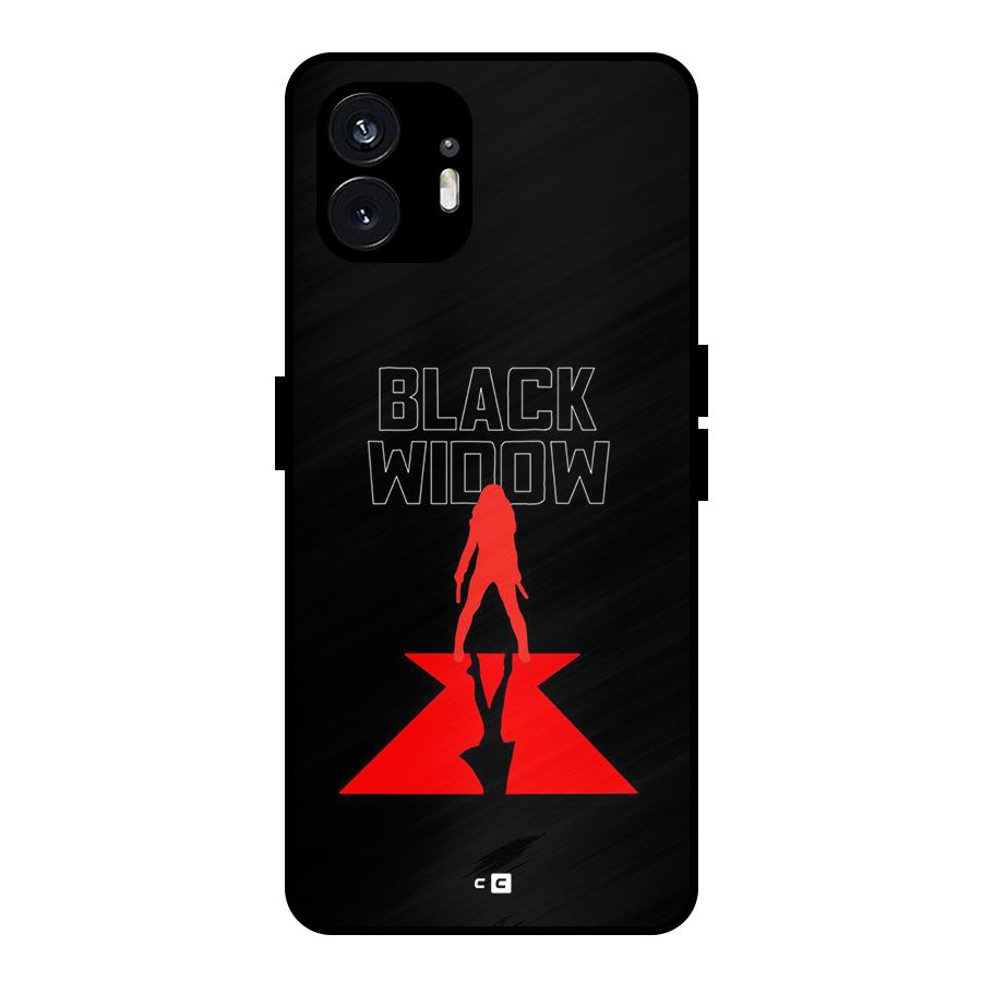 Black Widow Metal Back Case for Nothing Phone 2