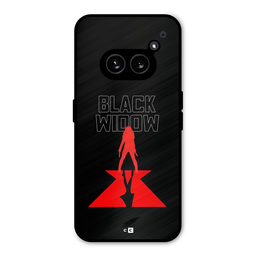 Black Widow Metal Back Case for Nothing Phone 2a