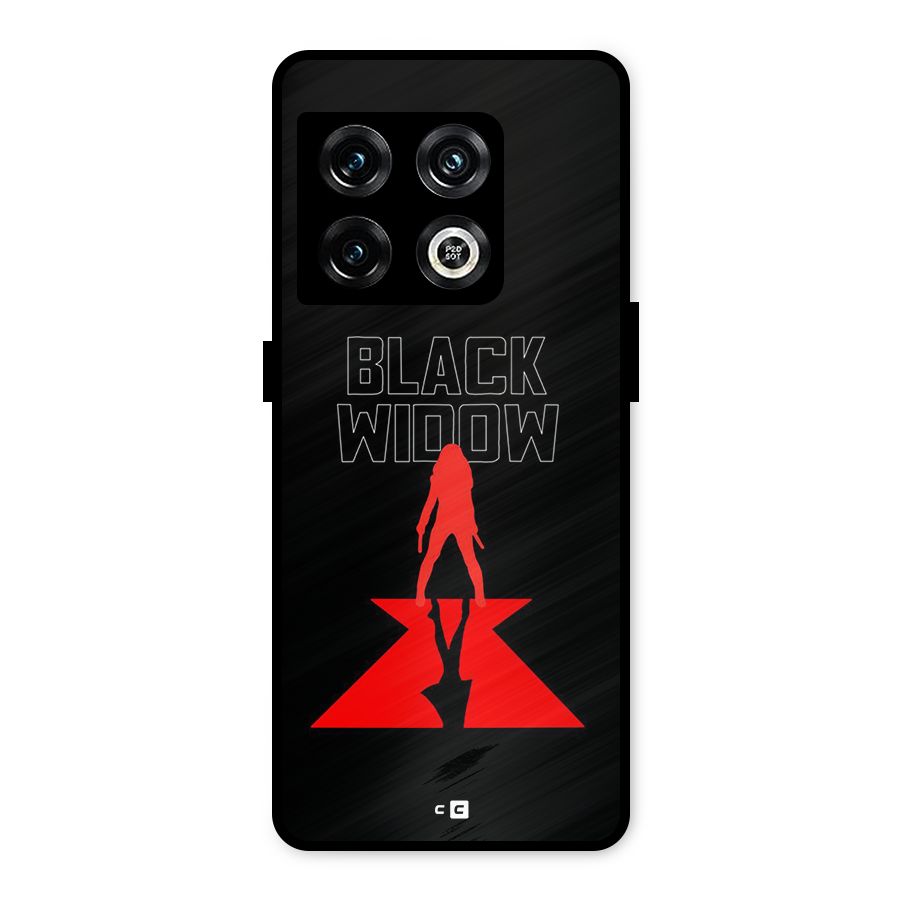 Black Widow Metal Back Case for OnePlus 10 Pro 5G