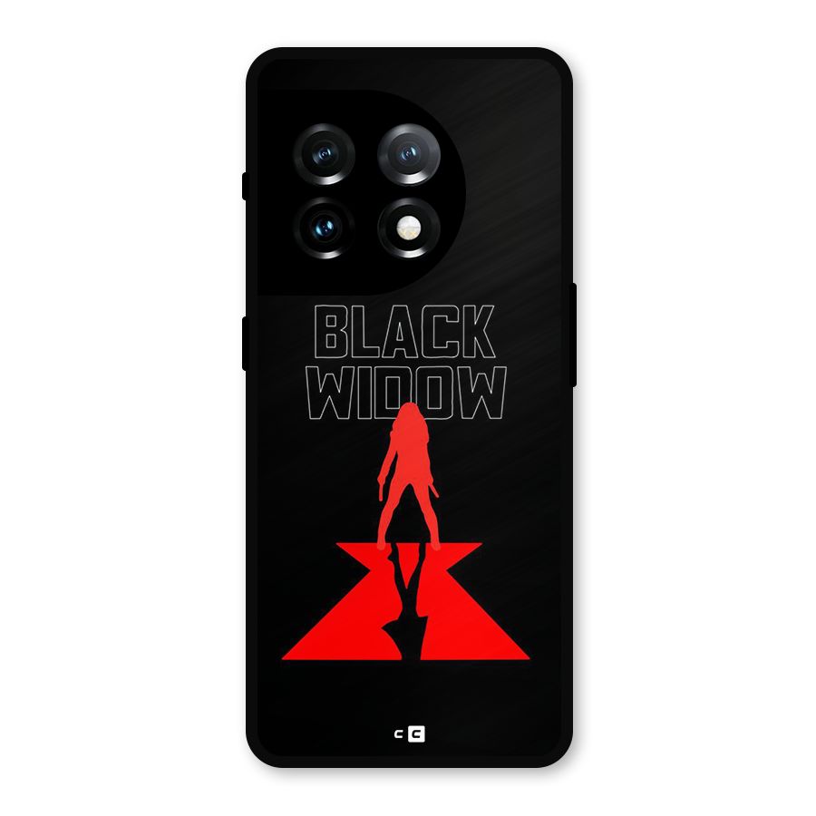 Black Widow Metal Back Case for OnePlus 11