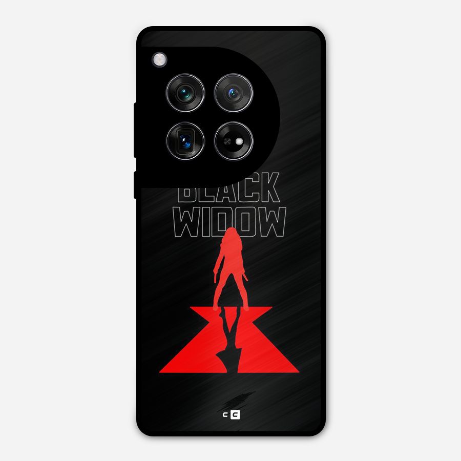 Black Widow Metal Back Case for OnePlus 12