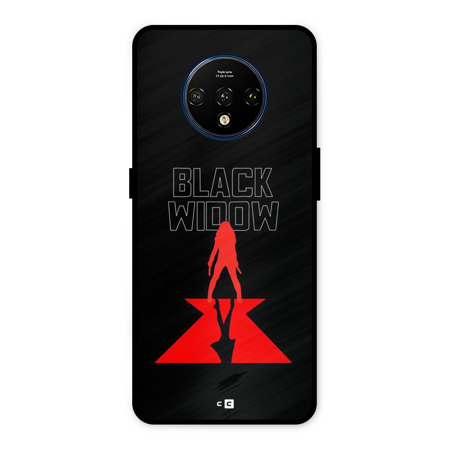 Black Widow Metal Back Case for OnePlus 7T