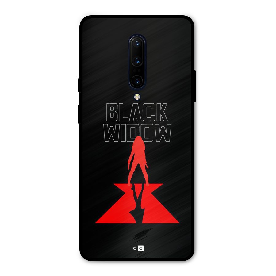 Black Widow Metal Back Case for OnePlus 7 Pro