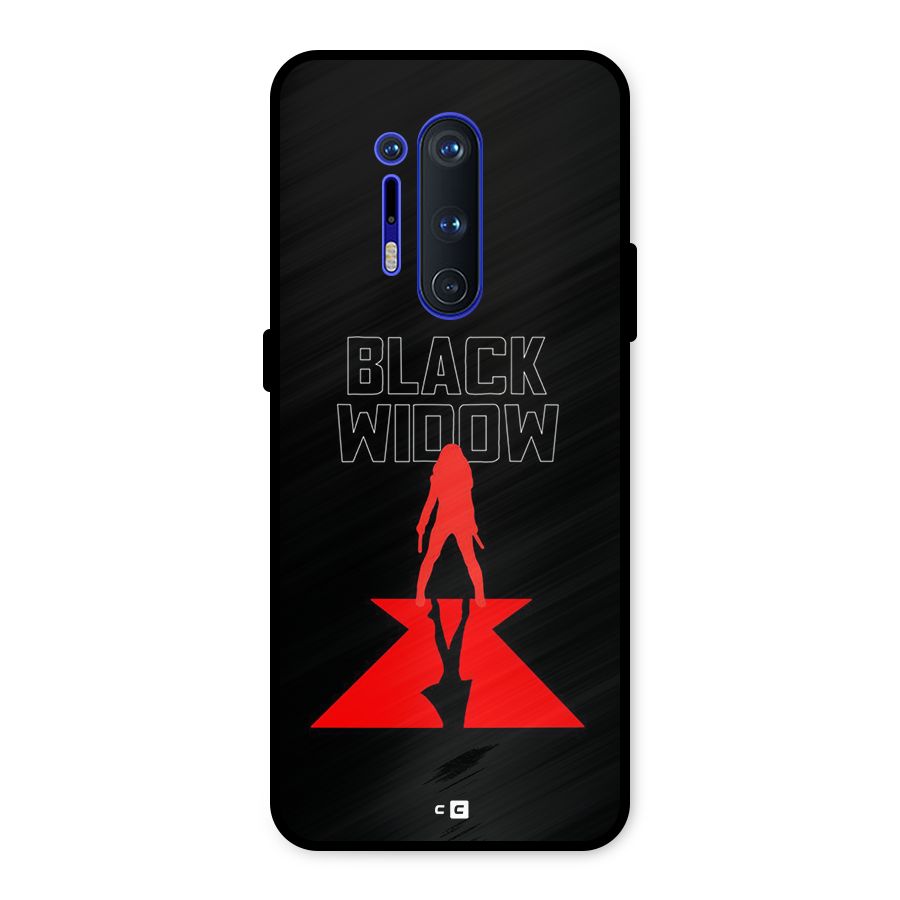 Black Widow Metal Back Case for OnePlus 8 Pro