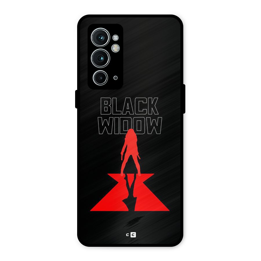 Black Widow Metal Back Case for OnePlus 9RT 5G