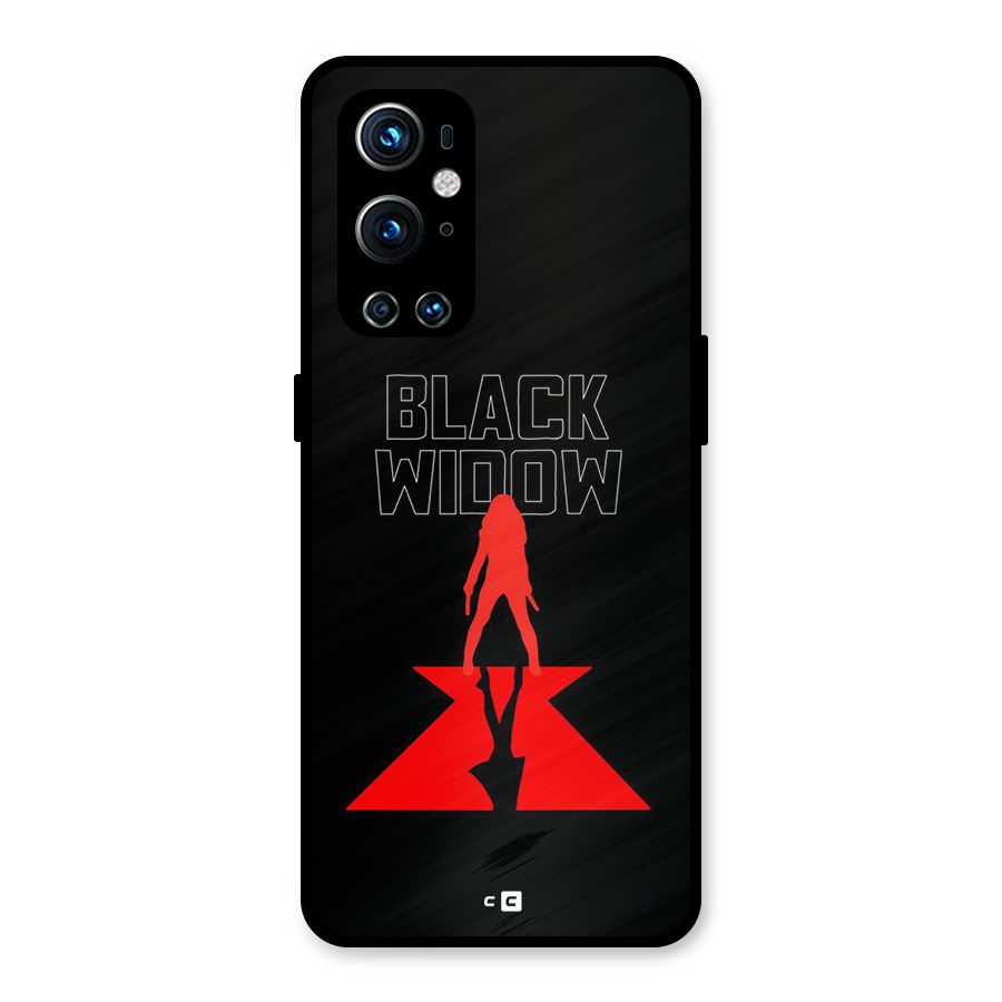 Black Widow Metal Back Case for OnePlus 9 Pro