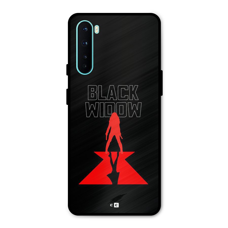 Black Widow Metal Back Case for OnePlus Nord