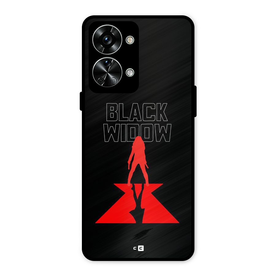Black Widow Metal Back Case for OnePlus Nord 2T