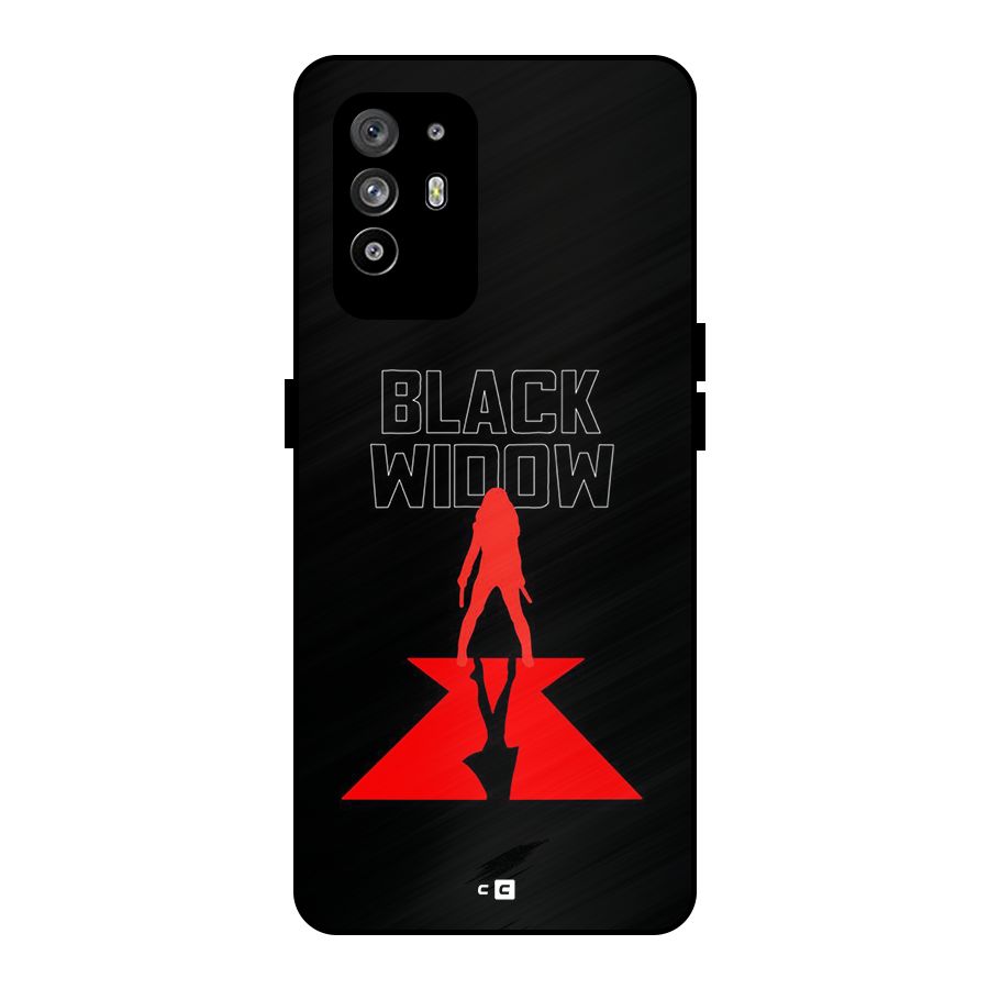 Black Widow Metal Back Case for Oppo F19 Pro Plus 5G