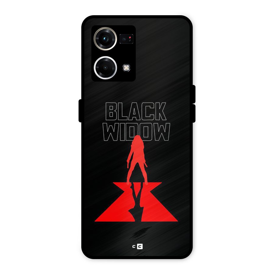 Black Widow Metal Back Case for Oppo F21s Pro 4G