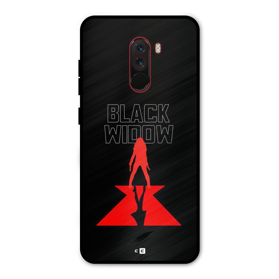 Black Widow Metal Back Case for Poco F1