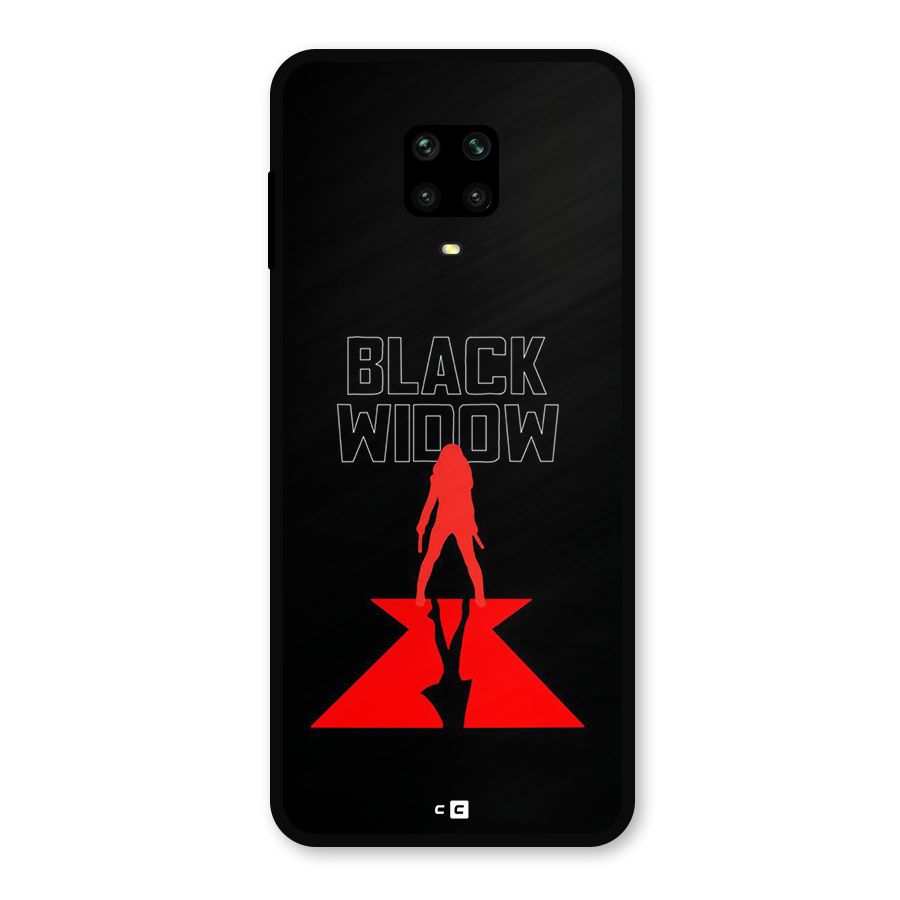 Black Widow Metal Back Case for Poco M2 Pro