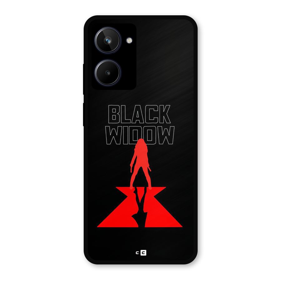 Black Widow Metal Back Case for Realme 10