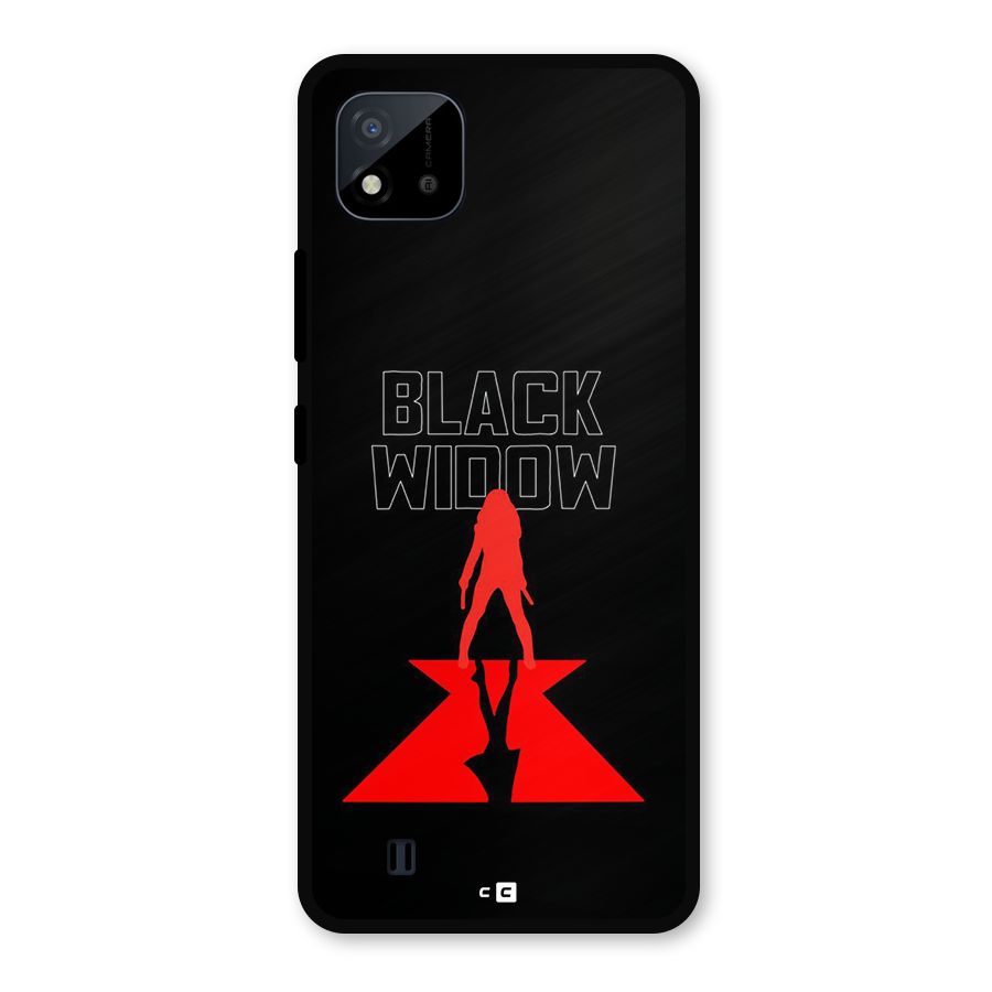 Black Widow Metal Back Case for Realme C11 2021
