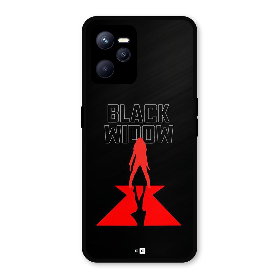 Black Widow Metal Back Case for Realme C35