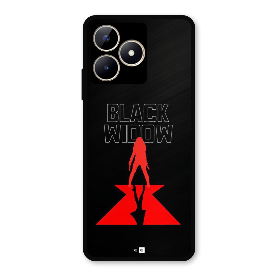 Black Widow Metal Back Case for Realme C53