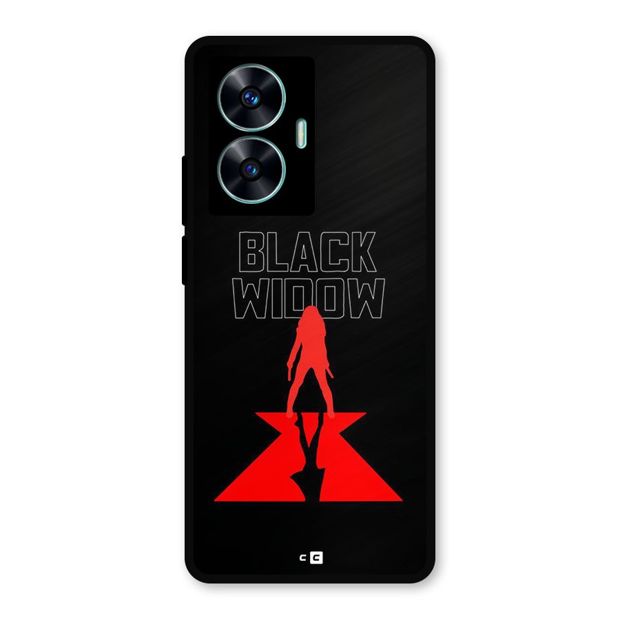 Black Widow Metal Back Case for Realme C55