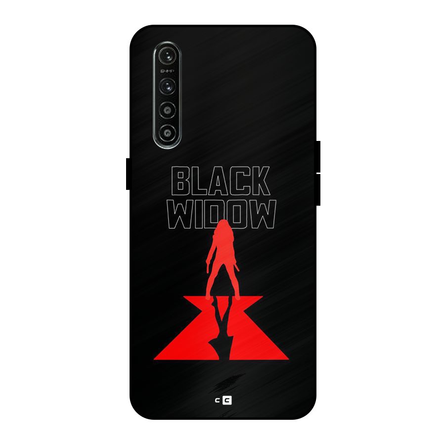 Black Widow Metal Back Case for Realme XT