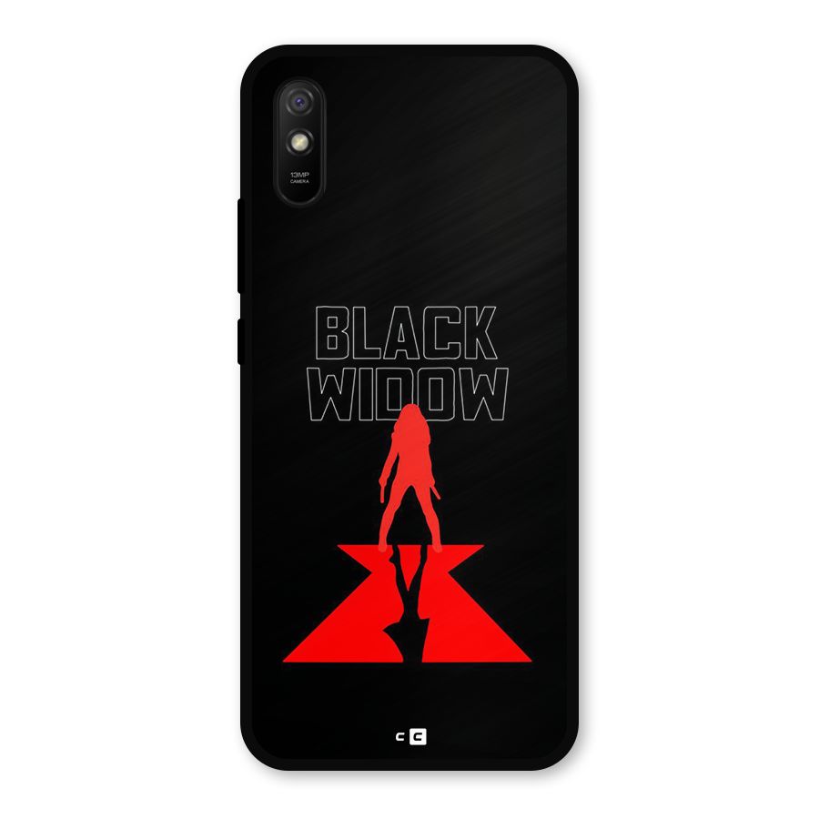 Black Widow Metal Back Case for Redmi 9i