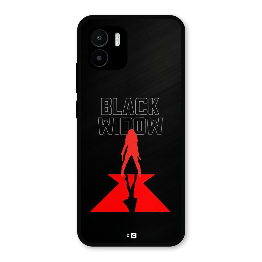 Black Widow Metal Back Case for Redmi A1