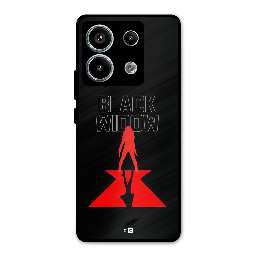 Black Widow Metal Back Case for Redmi Note 13 Pro 5G