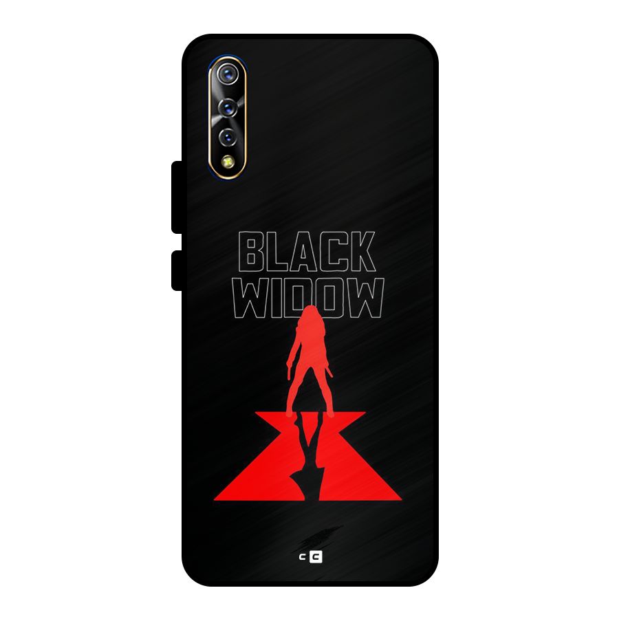 Black Widow Metal Back Case for Vivo S1