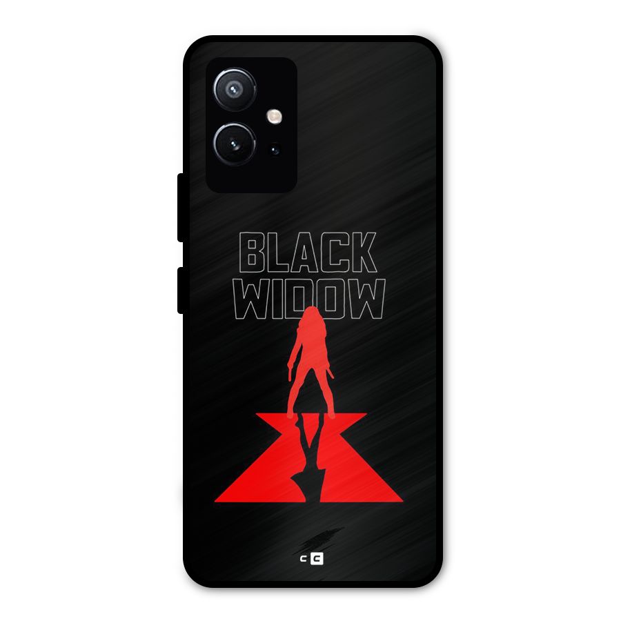 Black Widow Metal Back Case for Vivo T1 5G
