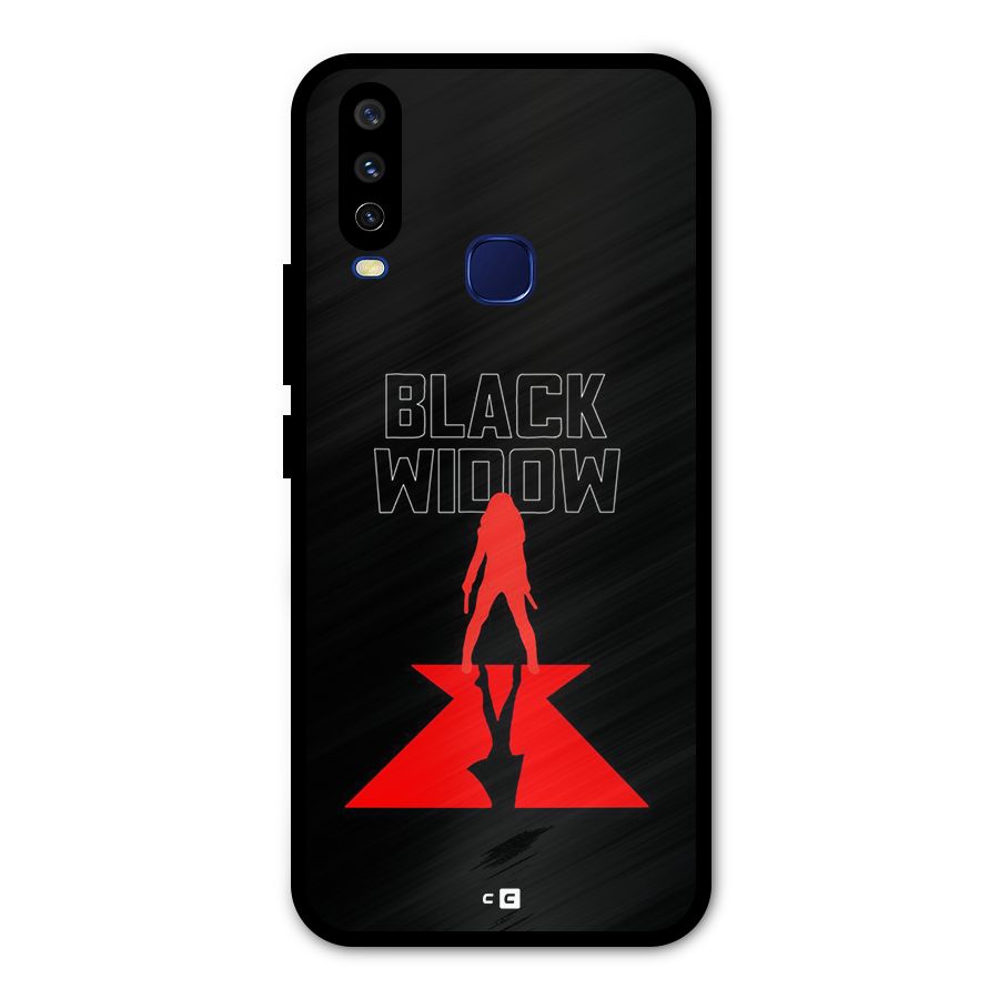 Black Widow Metal Back Case for Vivo U10