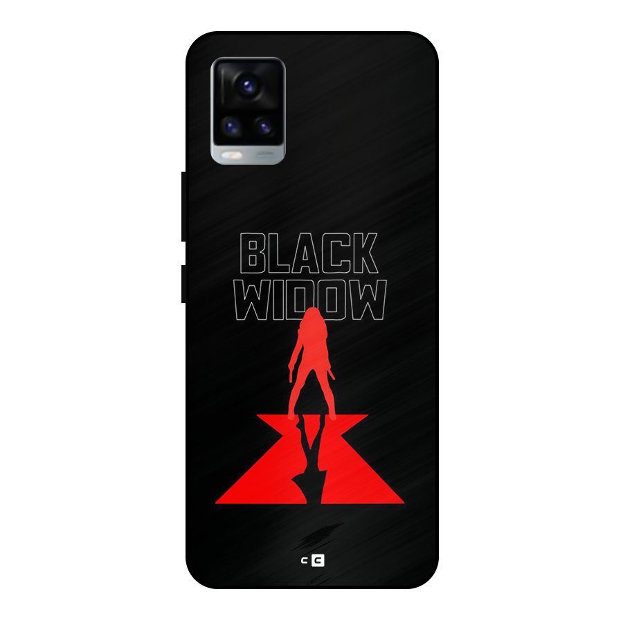 Black Widow Metal Back Case for Vivo V20
